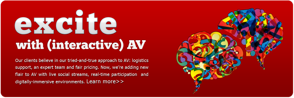 excite with interactive event AV (audio visual) services