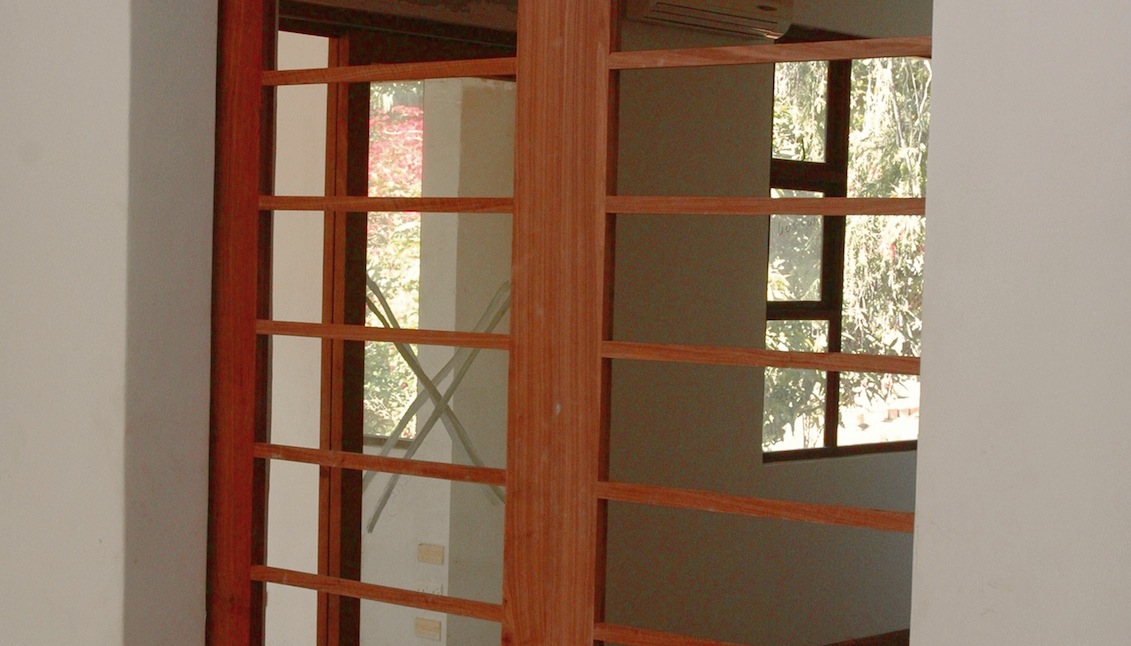 View of shoji doors