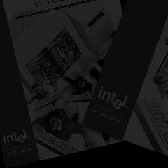 Image showing advertising campaign designed for Intel. All the photography used in the campaign was art directed and manipulated in Adobe photoshop.
