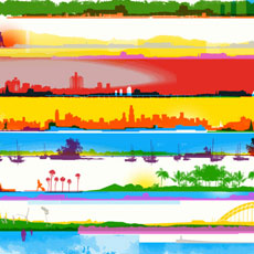 cityscape,cities,urban,screen print,sky,street,house,flats,chris,keegan,freelance,illustration