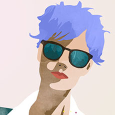 chris keegan,faces,portrait,smile,artwork,stylish,people,silhouette,chris,keegan,freelance,illustration