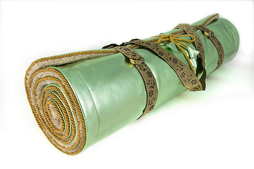Holistic Silk Lavender Yoga Mat Rug Jade
