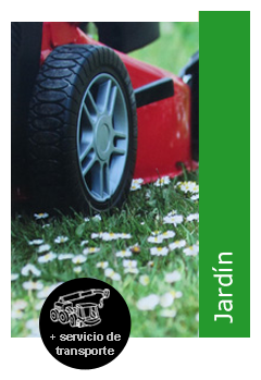 Jardín y servicio de transporte