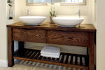 Handmade Free Standing Oak Bathroom Wash Stand in St Albans